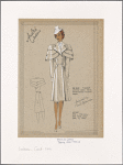 DANDY" reefer coat with detachable tiered cape.