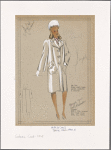 Boxy coat [with] huge patch pockets & collar.