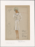 Fitted coat with doubled lapels and pockets