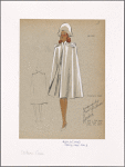 Military cape [with layered "epaulets" at shoulders].