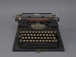 Cummings' Royal portable typewriter