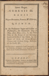Anno regni Georgii III. regis Magnæ Britanniæ, Francæ, & Hiberniæ, quinto