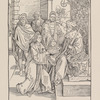 Konrad Celtes überreicht dem Kurfürsten Friedrich von Sachen die Werte der Rhossivita.