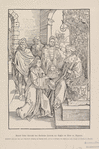 Konrad Celtes überreicht dem Kurfürsten Friedrich von Sachen die Werte der Rhossivita.