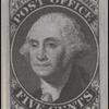 5c black Washington provisional reprint single