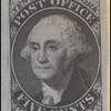 5c black Washington provisional reprint single