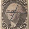 5c black Washington provisional pos. 1 single