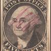 5c black Washington provisional pos. 13 single