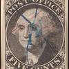 5c black Washington provisional pos. 14 single
