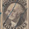 5c black Washington provisional pos. 10 single