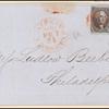 10c black Washington strip of three on cover