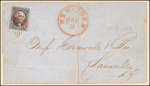 10c black Washington single on cover