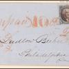 10c black Washington single on cover