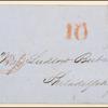 10c black Washington single on cover