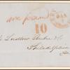 10c black Washington single on cover
