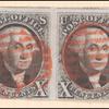 10c black Washington pair