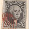 10c black Washington single