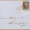 10c black Washington pair on cover