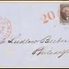 10c black Washington pair on cover
