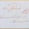 10c black Washington single on cover