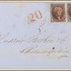 10c black Washington pair on cover