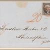 10c black Washington pair on cover