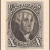 10c black Washington single
