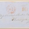 10c black Washington single on cover