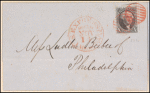 10c black Washington single on cover