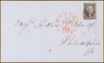 10c black Washington single on cover