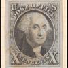 10c black Washington single