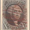 10c black Washington single