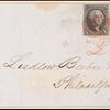 10c black Washington pair on cover