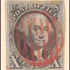 10c black Washington single