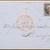 10c black Washington pair on cover