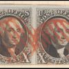 10c black Washington pair