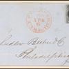 10c black Washington single on express mail cover