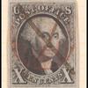 10c black Washington single