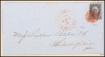 10c black Washington single on express mail cover