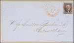 10c black Washington single on express mail cover