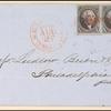 10c black Washington pair on express mail cover