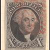 10c black Washington single