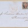 10c black Washington pair on express mail cover