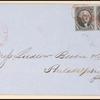 10c black Washington pair on express mail cover