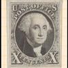 10c black Washington single