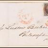 10c black Washington pair on express mail cover