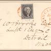 10c black Washington single on cover