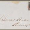 10c black Washington pair on express mail cover