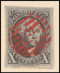 10c black Washington single