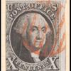 10c black Washington single